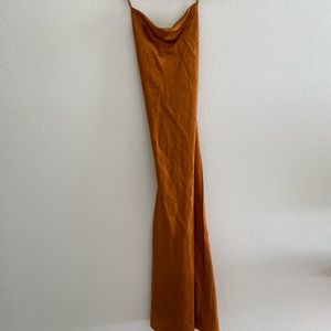 Burnt orange dress